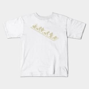 3D Typography - Colors Kids T-Shirt